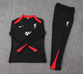 2024/2025 Liverpool Half-Pull Tracksuit Black Jersey
